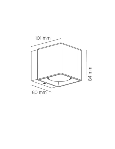 Dau 80 6149 MLN GU10 w silver